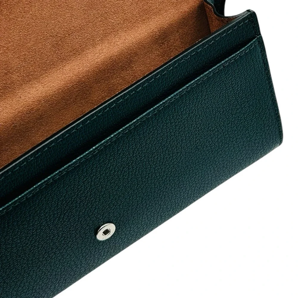 ORYANY Women's Leather Mandy Gift Set Crossbody & Removable Card Case Deep Green